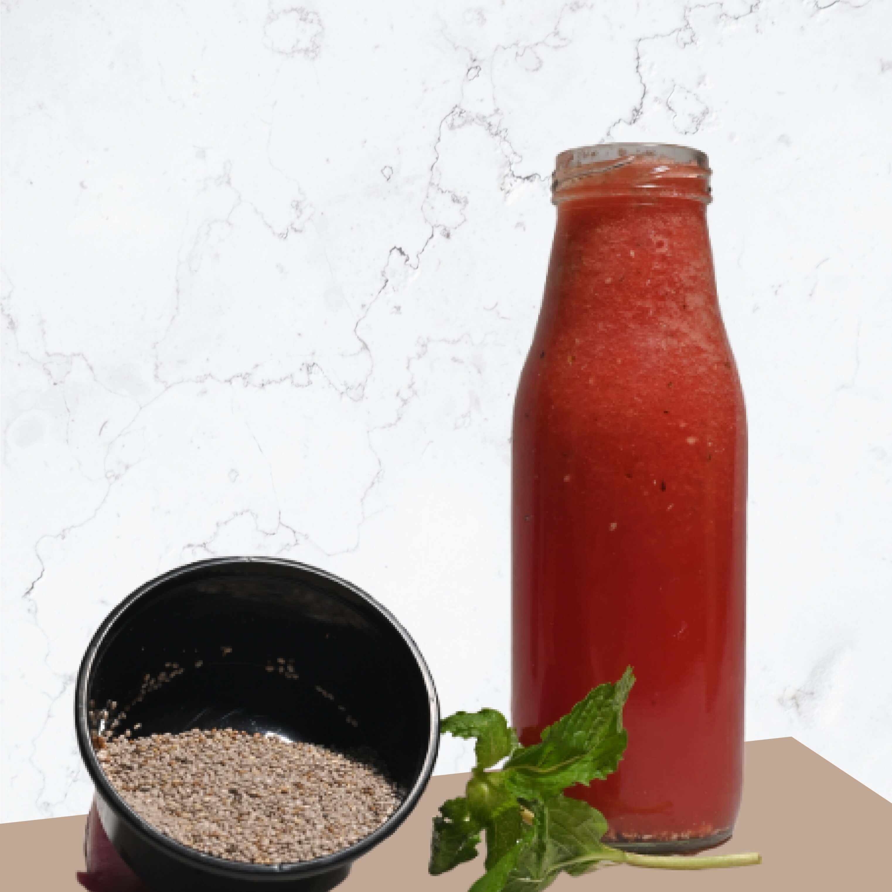 Watermelon with Chia Seeds